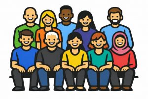Gruppe beteiligter Forscher in Form einer Illustration